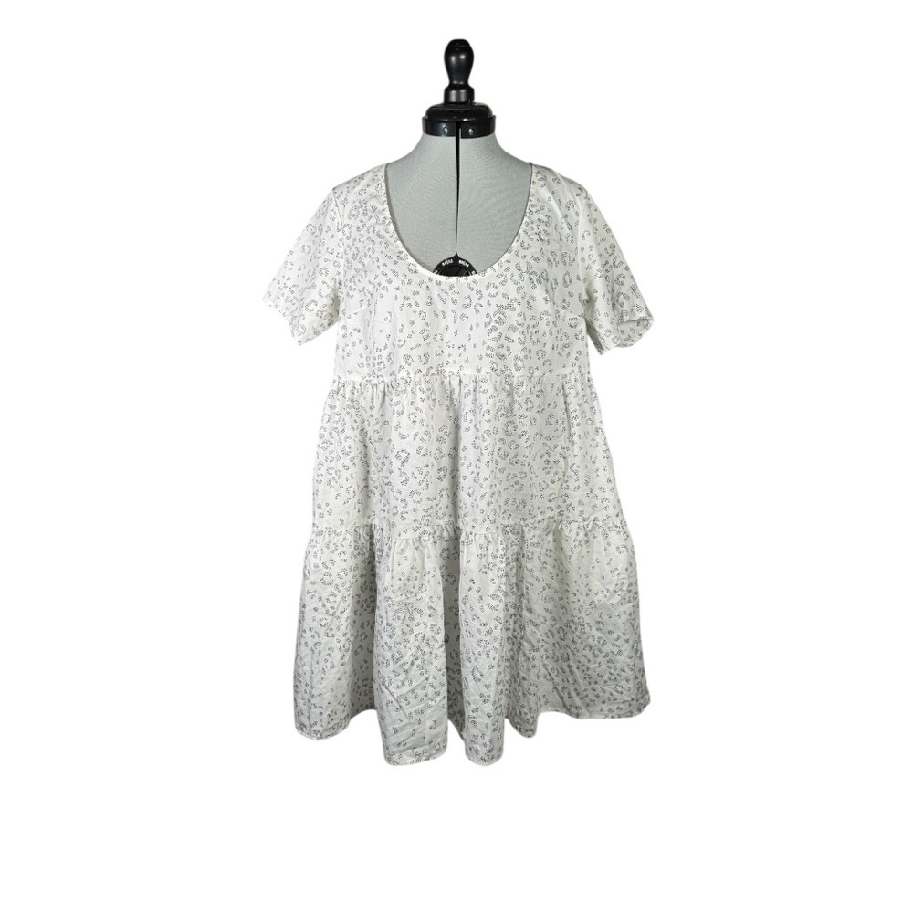 Stylish White Leopard Print Summer Dress
